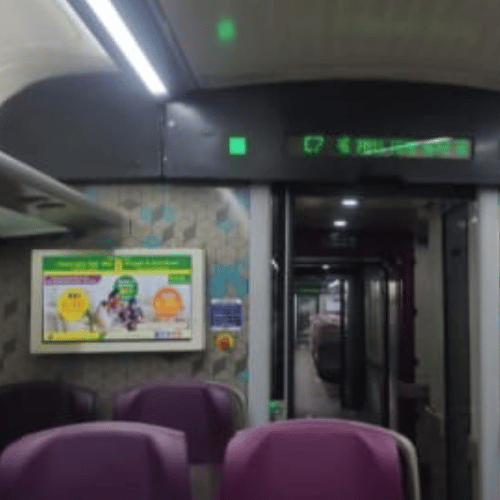 Vande Bharat Train LED Advertising – New Delhi to Varanasi (1 Month)